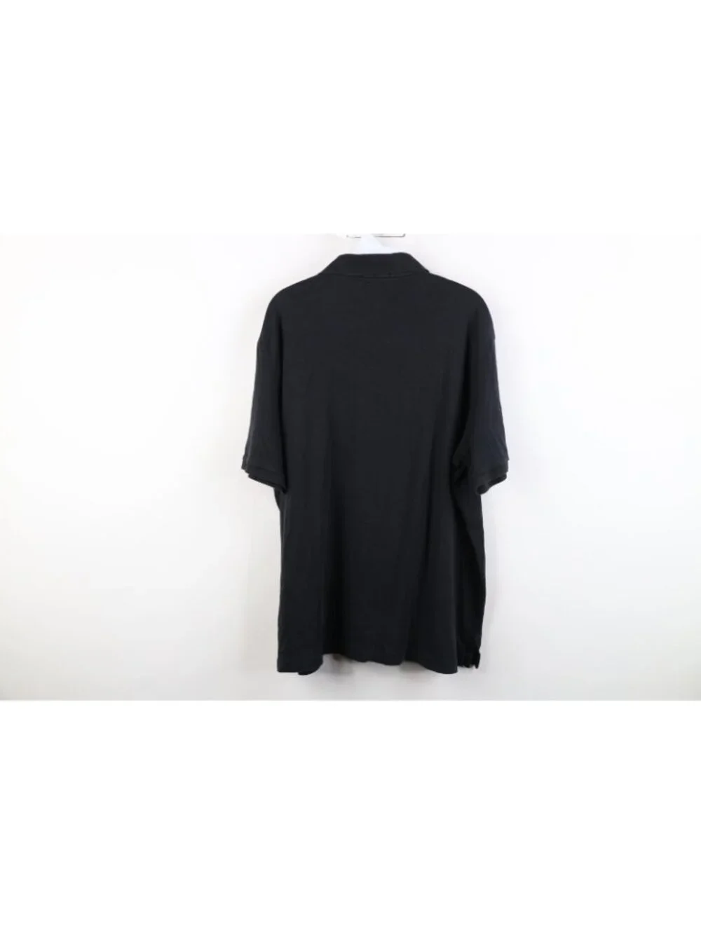 Vintage Y2K Ralph Lauren Mens XL Faded Soft Cotton Knit Golf Polo Shirt Black